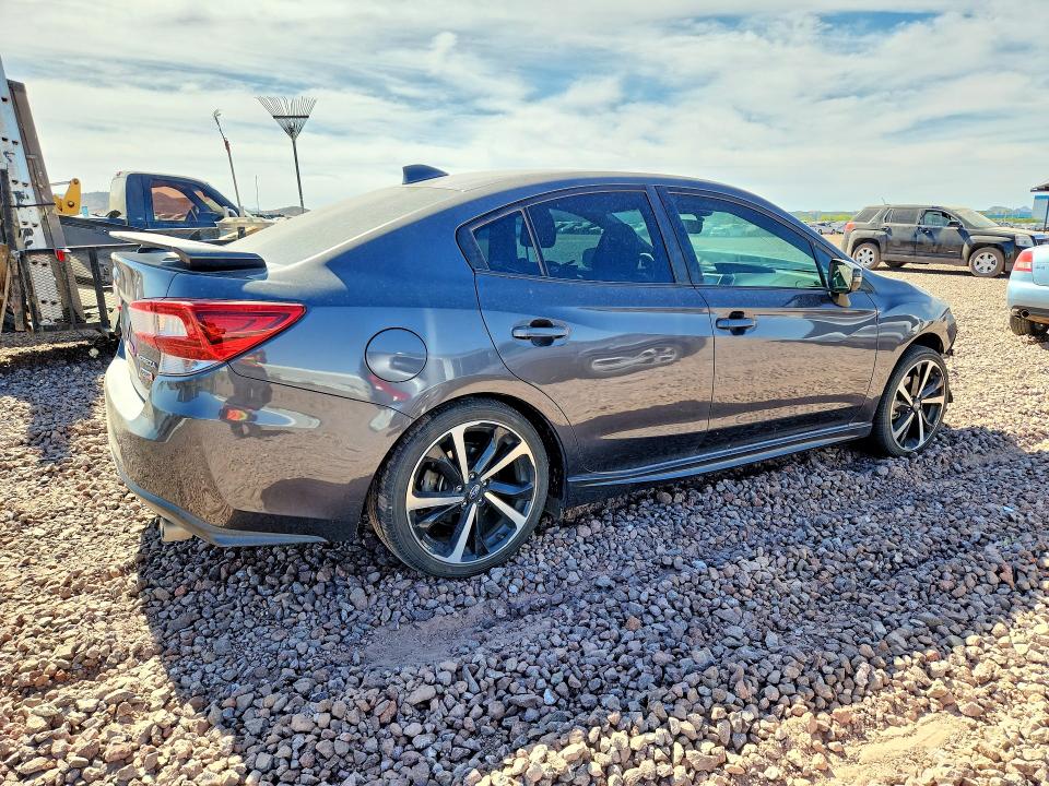 2022 Subaru Impreza VIN 4S3GKAM63N3609649 COPART salvage auction — FRONT END, Az - Cert Of Title - Salvage, sold $5,400 on 2026-07-09 (photo 3)