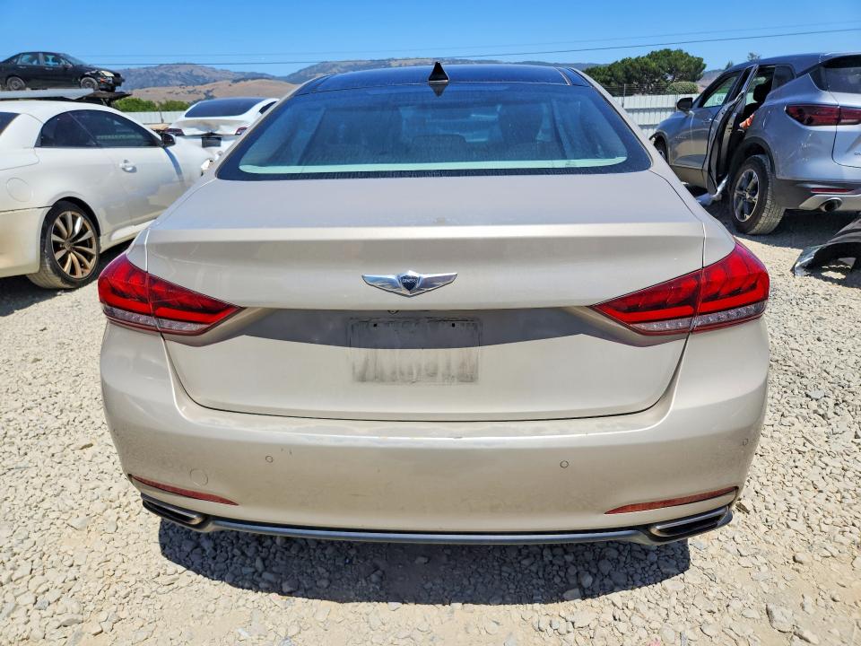 2015 Hyundai Genesis VIN KMHGN4JE3FU079534 COPART salvage auction — FRONT END, Ca - Salvage Certificate, sold $1,550 on 2026-07-02 (photo 6)