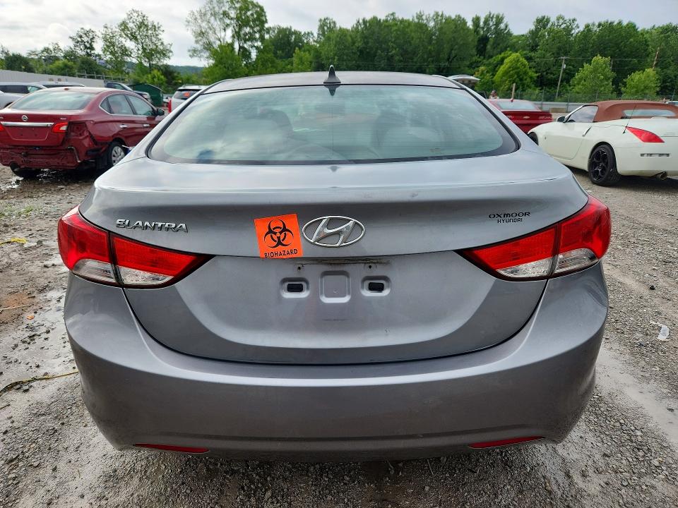 2013 Hyundai Elantra VIN KMHDH4AE7DU936882 COPART salvage auction — FRONT END, Ky - Bill Of Sale/Part Only/No Titl, sold $425 on 2026-07-09 (photo 6)