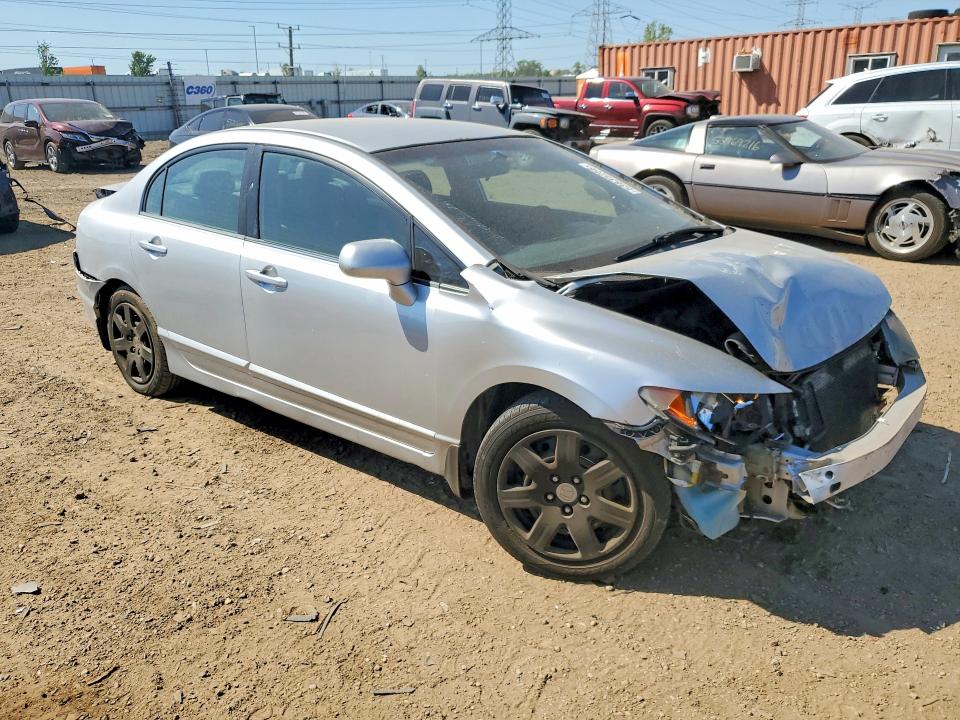 2007 Honda Civic VIN 1HGFA16537L027185 COPART salvage auction — FRONT END, Il - Salvage Certificate, sold $325 on 2026-07-09 (photo 4)