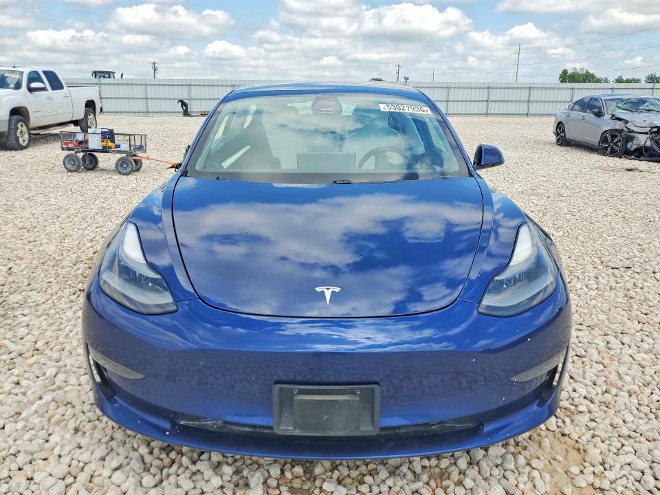 2021 Tesla Model 3 VIN 5YJ3E1EB8MF961001 COPART salvage auction — SIDE, Tx - Salvage Vehicle Title, sold $2,550 on 2026-07-23 (photo 5)
