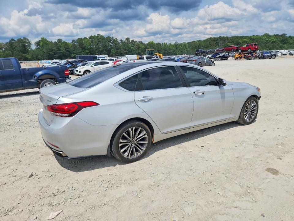 2015 Hyundai VIN KMHGN4JE6FU101591 COPART salvage auction — FRONT END, GA - CERT OF TITLE-SALVAGE, sold $900 on 2026-07-23 (photo 3)