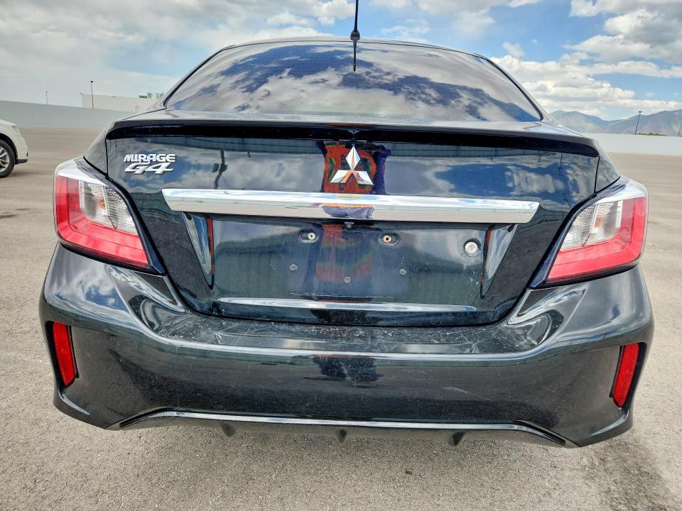 2022 Mitsubishi Mirage VIN ML32FUFJ9NHF07296 COPART salvage auction — INTERIOR BURN, Ut - Salvage Certificate, sold $225 on 2026-07-28 (photo 6)