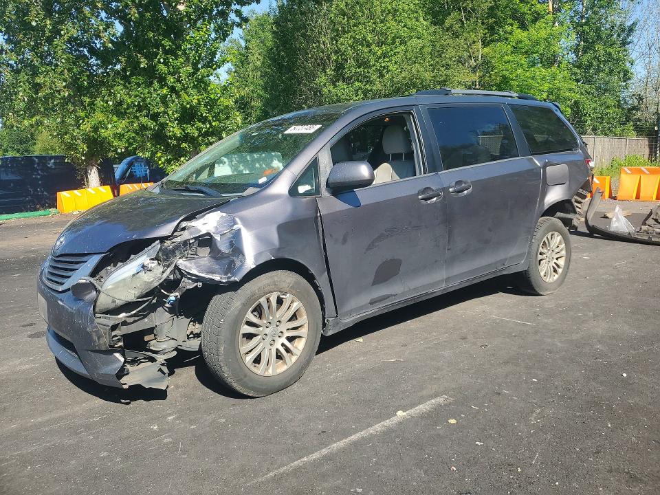 2012 Toyota Sienna VIN 5TDYK3DC3CS275687 COPART salvage auction — REAR END, Or - Salvage Title Certificate, sold $950 on 2026-07-13 (photo 1)