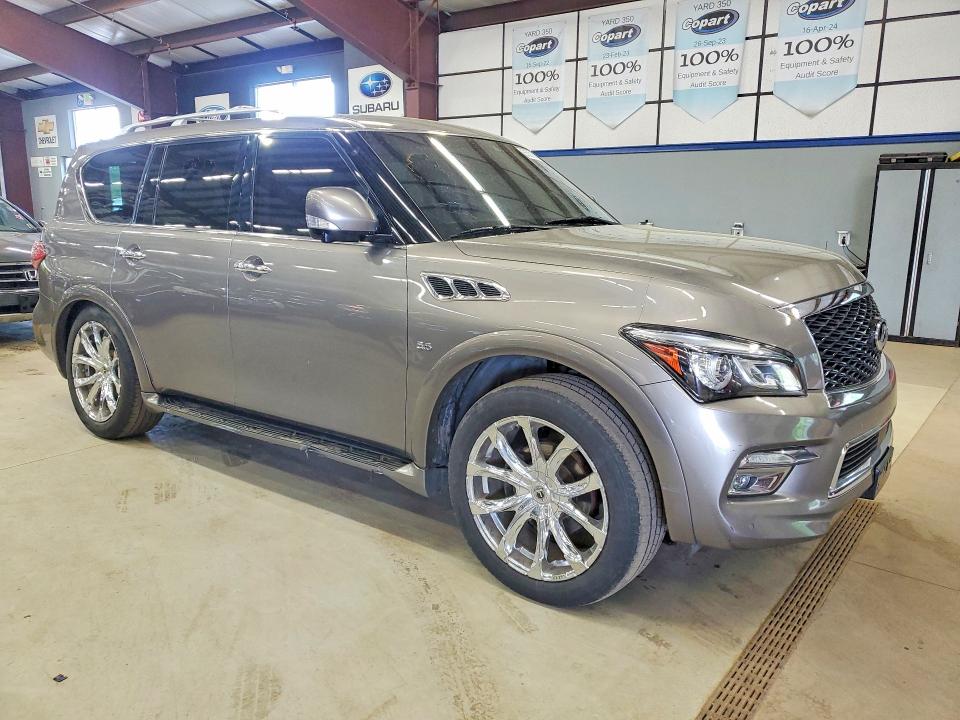 2017 Infiniti Qx80 VIN JN8AZ2NC4H9431283 COPART salvage auction — UNDERCARRIAGE, Ct - Certificate Of Title, sold $6,300 on 2026-07-21 (photo 4)