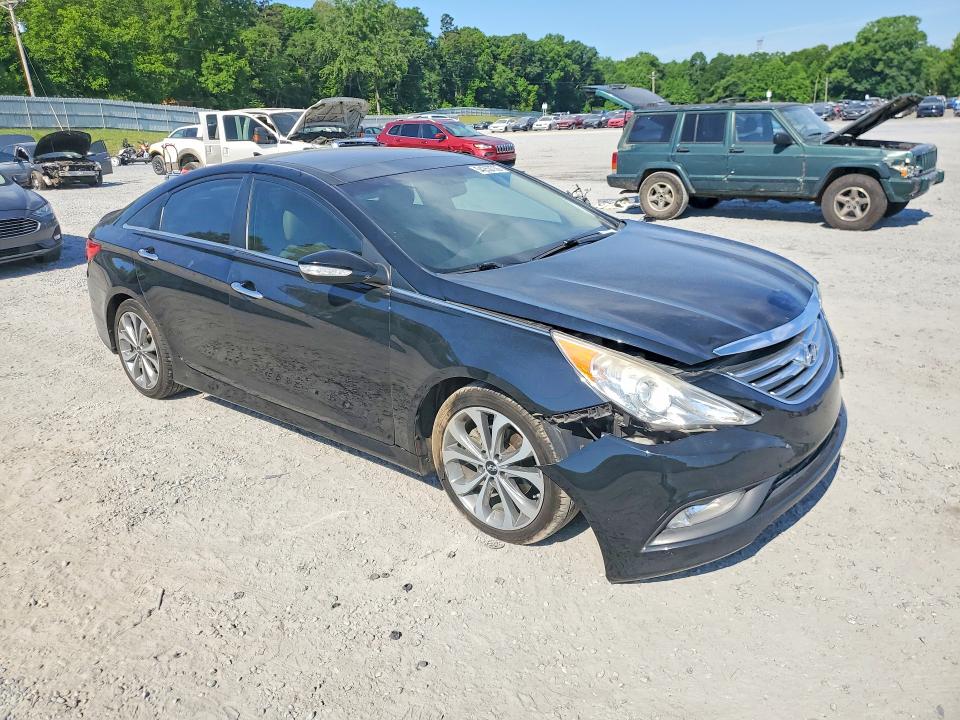 2014 Hyundai Sonata VIN 5NPEC4AB2EH943425 COPART salvage auction — FRONT END, Nc - Salvage Certificate Of Title, sold $725 on 2026-07-08 (photo 4)