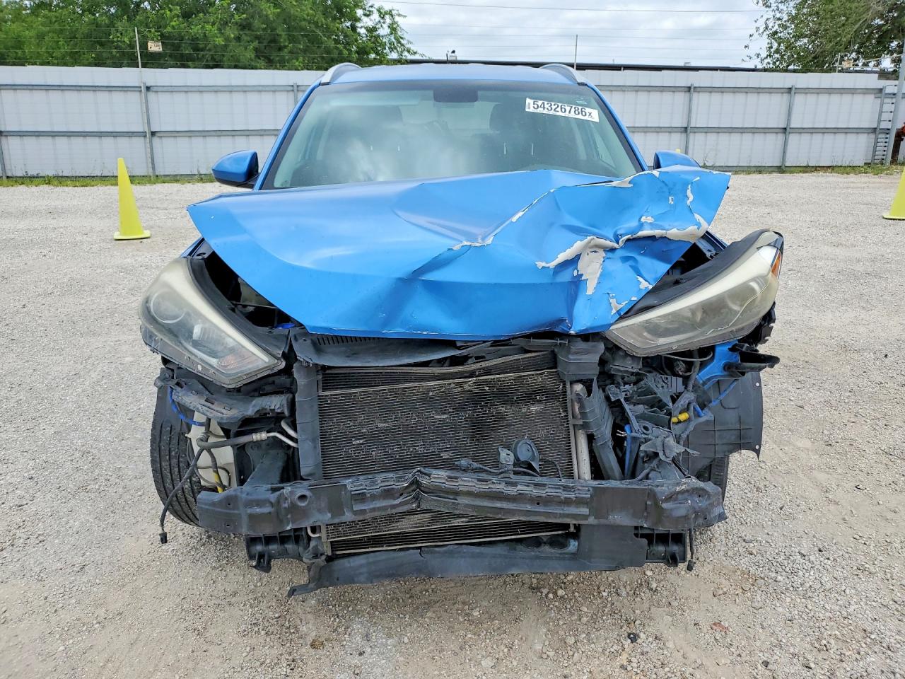 2016 Hyundai Tucson VIN KM8J33A49GU114253 COPART salvage auction — Front End, TX - SALVAGE VEHICLE TITLE, sold $1,650 on 2026-07-09 (photo 5)