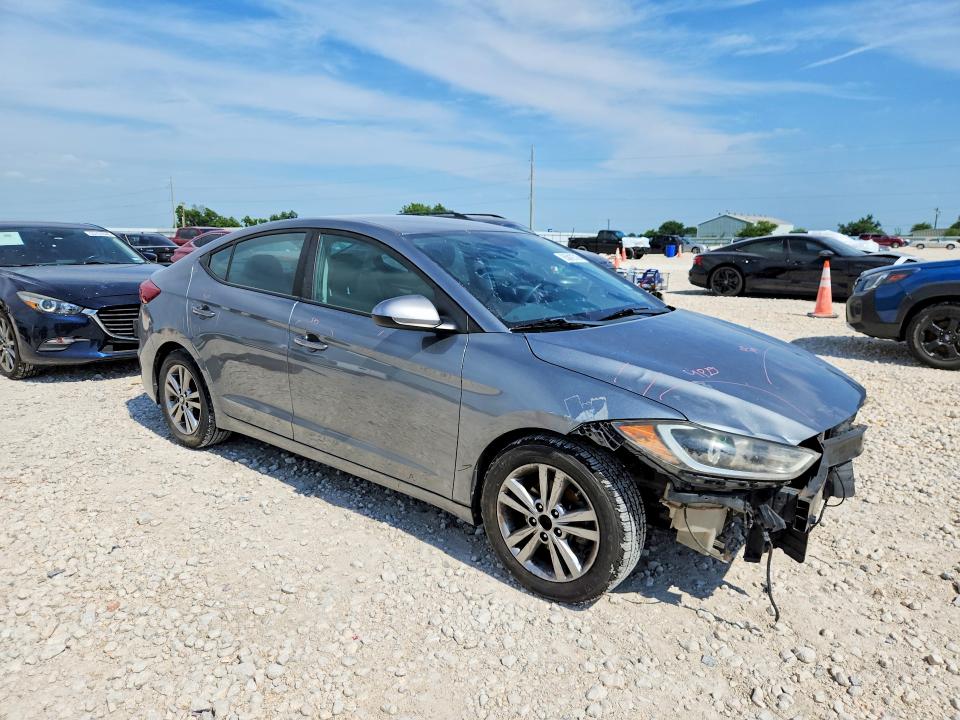 2018 Hyundai Elantra VIN KMHD84LF0JU590966 COPART salvage auction — FRONT END, Tx - Salvage Vehicle Title, sold $1,900 on 2026-07-09 (photo 4)