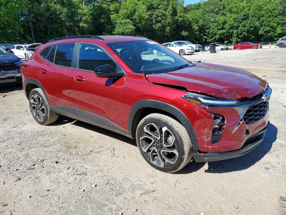 2025 Chevrolet VIN KL77LJEP3SC119189 COPART salvage auction — FRONT END, Ga - Cert Of Title-Salvage, sold $8,400 on 2026-07-31 (photo 4)