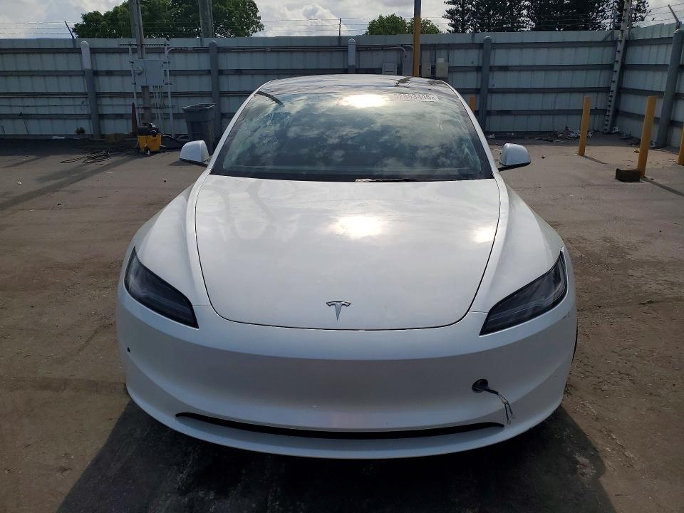 2024 Tesla Model 3 VIN 5YJ3E1EA5RF749672 COPART salvage auction — UNDERCARRIAGE, Fl - Certificate Of Destruction, sold $10,800 on 2026-07-13 (photo 5)