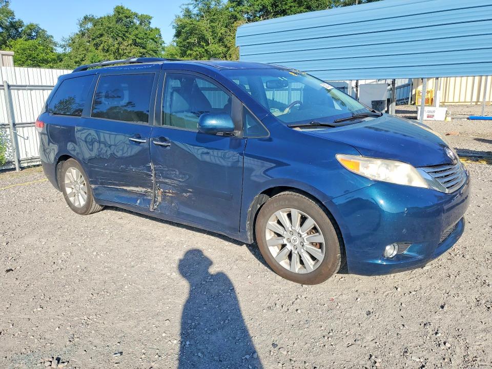 2011 Toyota Sienna VIN 5TDYK3DC0BS147406 COPART salvage auction — SIDE, GA - CERT OF TITLE-SALVAGE, sold $2,600 on 2026-07-14 (photo 4)