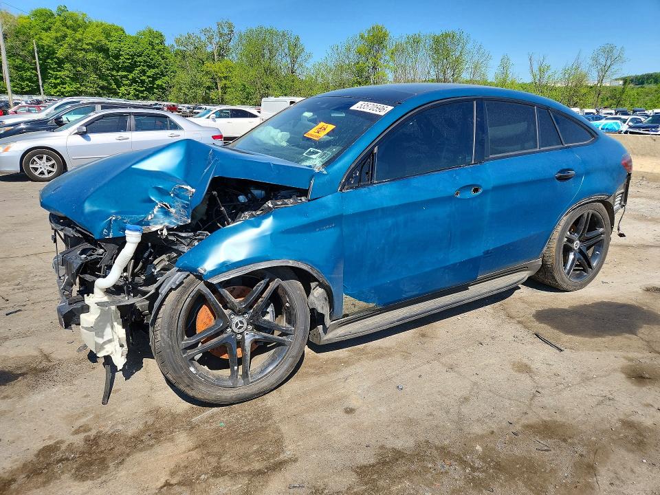 2019 Mercedes-benz Gle VIN 4JGED6EB1KA151414 COPART salvage auction — FRONT END, Ny - Mv-907A Salvage Certificate, sold $9,900 on 2026-08-02 (photo 1)