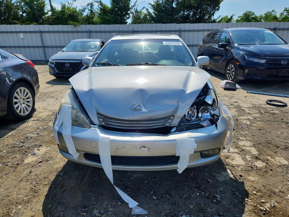 2003 Lexus ES VIN JTHBF30G230106619 COPART salvage auction — FRONT END, Nj - Cert Of Title-Salvage, sold $400 on 2026-07-20 (photo 5)