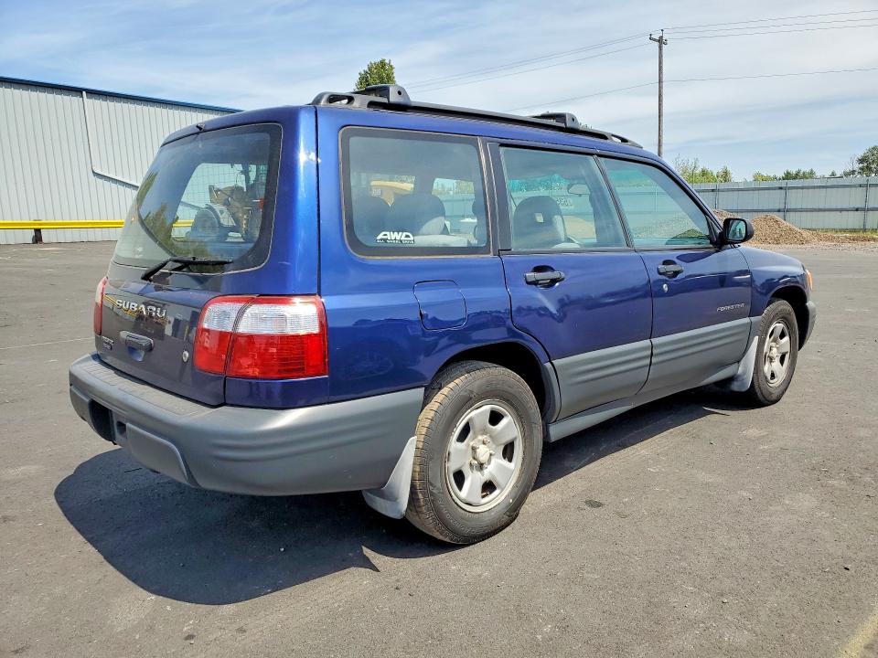 2002 Subaru Forester VIN JF1SF635X2H754907 COPART salvage auction — VANDALISM, Or - Salvage Title Certificate, sold $1,000 on 2026-07-06 (photo 3)
