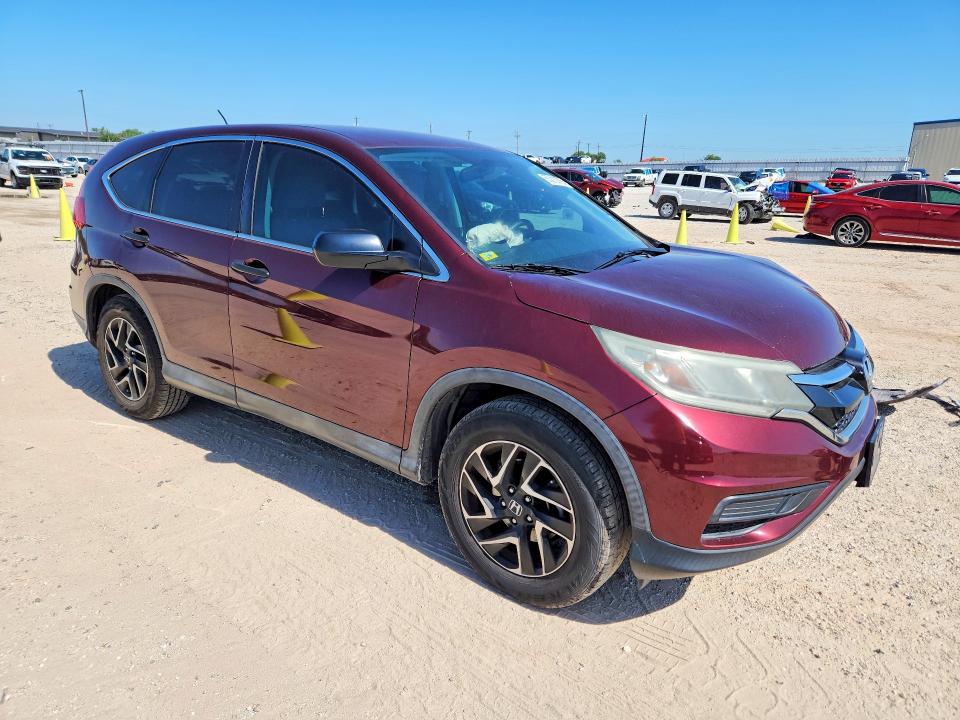 2016 Honda Cr-v VIN 2HKRM3H47GH569574 COPART salvage auction — FRONT END, Tx - Salvage Vehicle Title, sold $5,200 on 2026-07-09 (photo 4)