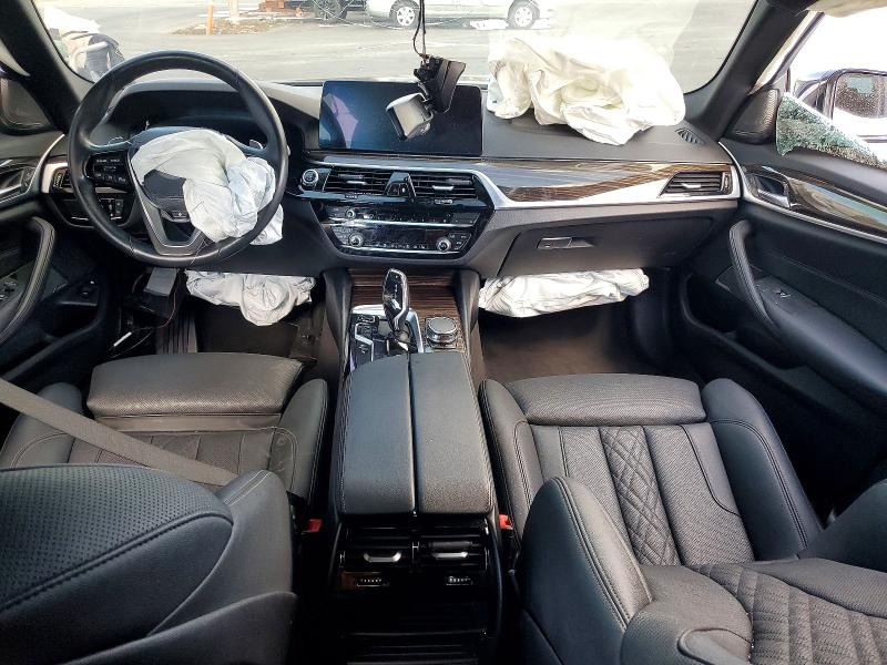 2023 BMW 5er VIN WBA33AG01PCL69696 COPART salvage auction — FRONT END, Ca - Salvage Certificate, sold $8,100 on 2026-07-20 (photo 8)