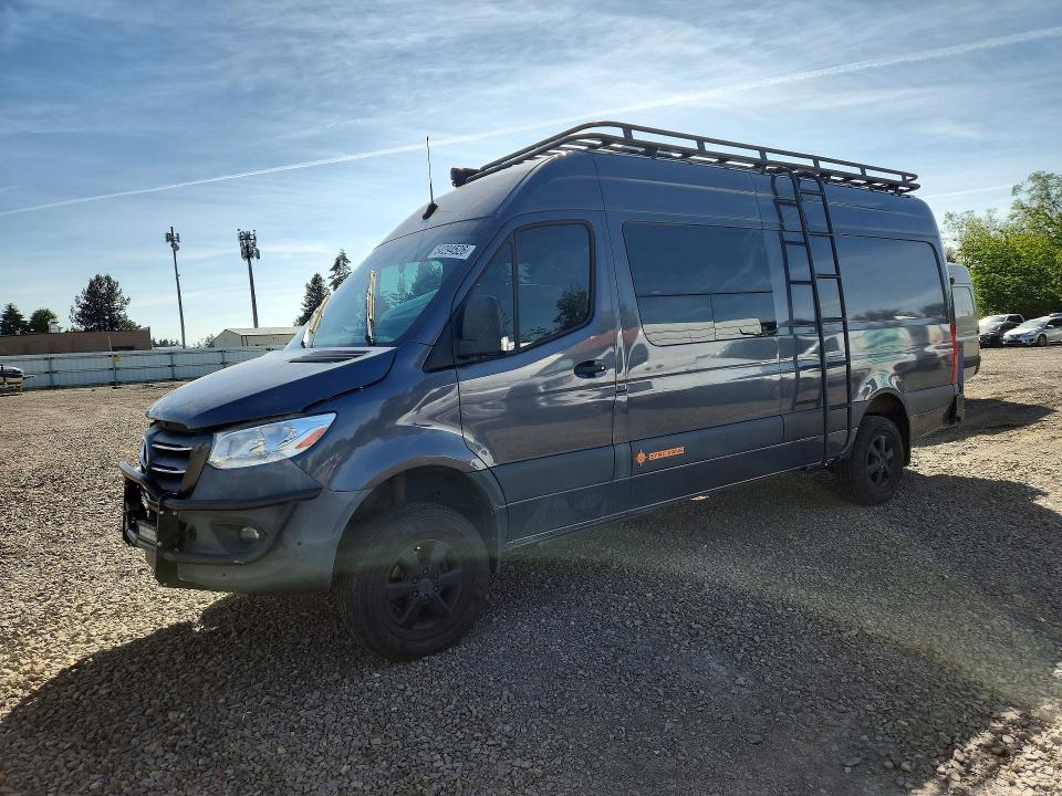 2019 Mercedes-benz Sprinter 2500 VIN WD4FF1CD6KT014358 COPART salvage auction — BURN, Or - Salvage Title Certificate, sold $8,900 on 2026-07-27 (photo 1)