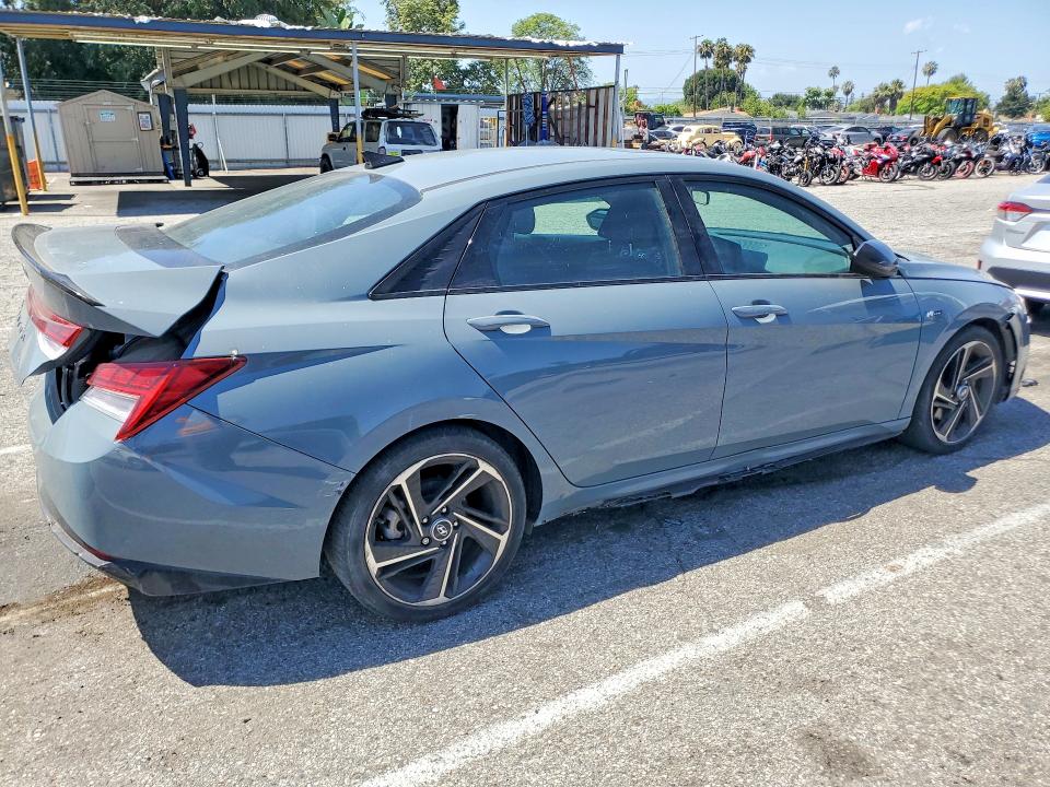 2023 Hyundai VIN KMHLR4AF7PU383091 COPART salvage auction — REAR END, CA - SALVAGE CERTIFICATE, sold $7,400 on 2026-07-24 (photo 3)