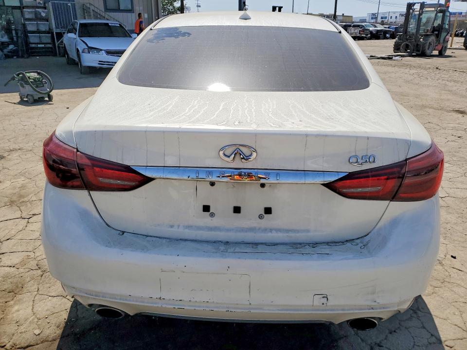 2019 Infiniti Q50 VIN JN1EV7AP6KM515949 COPART salvage auction — FRONT END, Ca - Salvage Certificate, sold $2,200 on 2026-07-23 (photo 6)