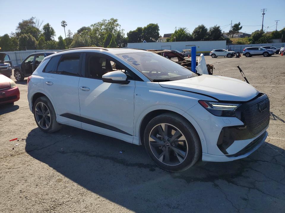 2024 Audi Q4 e-tron VIN WA1MUBFZ3RP038666 COPART salvage auction — FRONT END, Ca - Salvage Certificate, sold $4,800 on 2026-07-24 (photo 4)