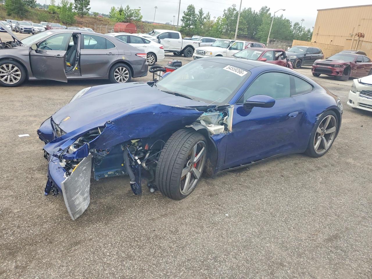 2021 Porsche 911 VIN WP0AB2A94MS221585 COPART salvage auction — Front End, SC - CERT OF TITLE-SALVAGE, sold $57,000 on 2026-07-06 (photo 1)