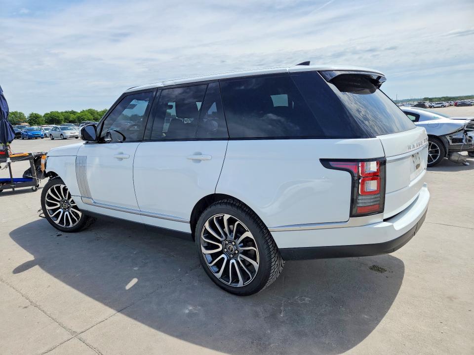 2017 Land rover RANGE ROVER VIN SALGR2FVXHA357669 COPART salvage auction — FRONT END, Tx - Certificate Of Title, sold $175 on 2026-07-30 (photo 2)