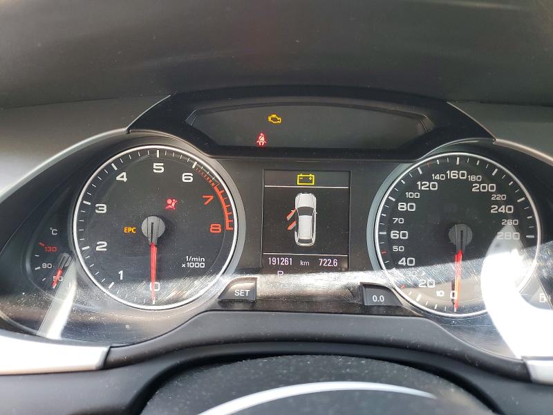 2012 Audi A4 VIN WAU4FCFL6CA105690 COPART salvage auction — REAR END, On - Permit Salvage, sold $875 on 2026-07-02 (photo 9)