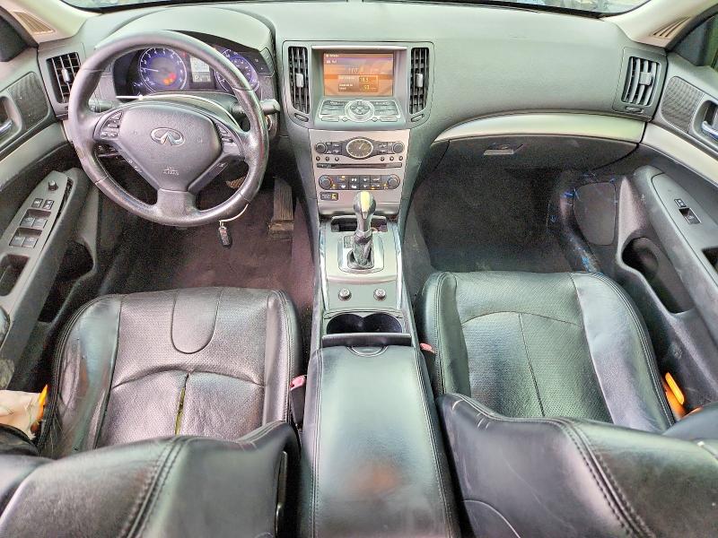 2012 Infiniti G VIN JN1DV6AP9CM810938 COPART salvage auction — SIDE, Ca - Salvage Certificate, sold $750 on 2026-07-07 (photo 8)