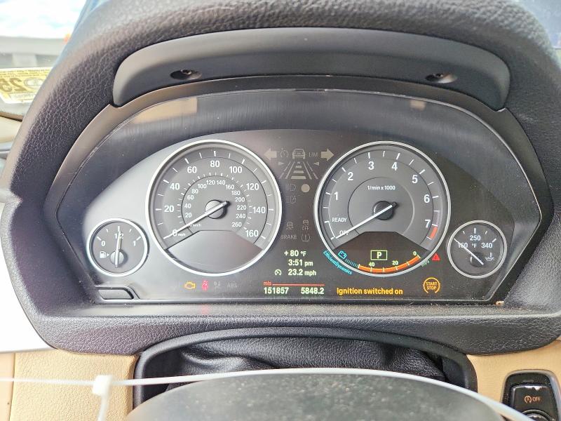 2012 BMW 3 series VIN WBA3A5C56CF342341 COPART salvage auction — MECHANICAL, Va - Certificate Of Title, sold $600 on 2026-07-08 (photo 9)