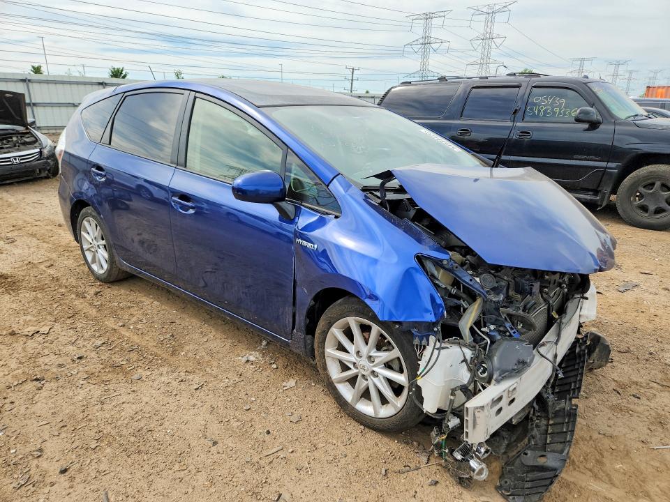 2012 Toyota Prius VIN JTDZN3EUXC3113253 COPART salvage auction — FRONT END, Il - Salvage Certificate, sold $1,100 on 2026-07-09 (photo 4)