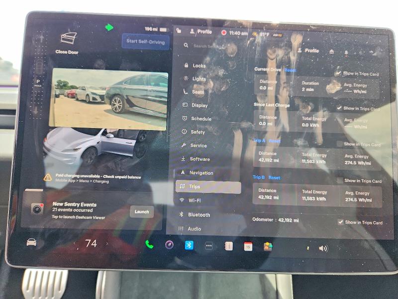 2024 Tesla Model 3 VIN 5YJ3E1ET8RF865224 COPART salvage auction — REAR END, Tx - Salvage Vehicle Title, sold $19,900 on 2026-07-16 (photo 9)