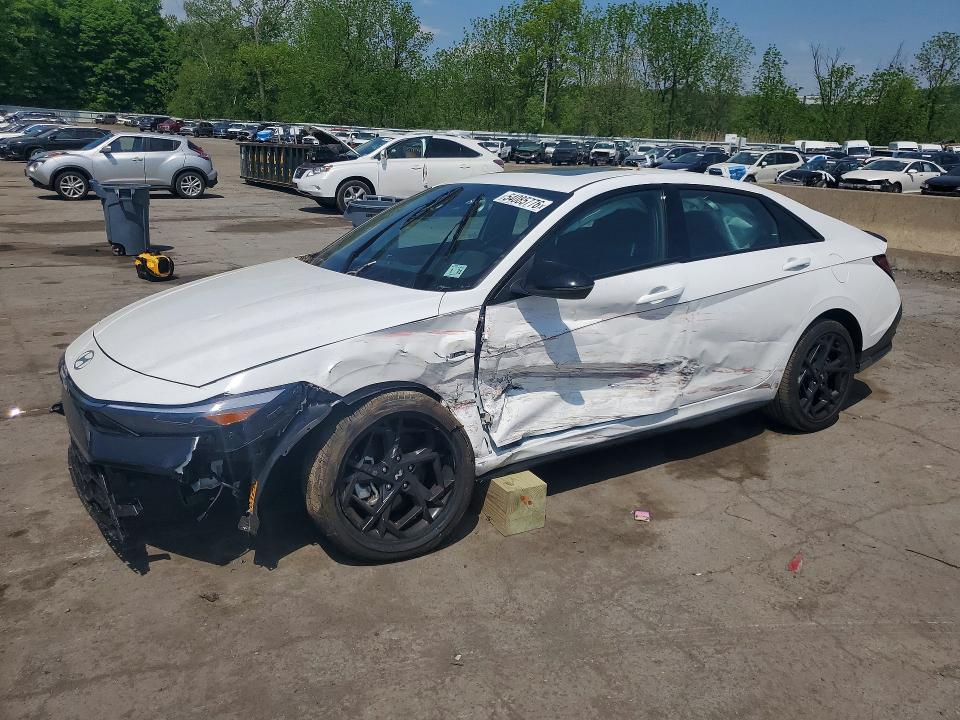 2025 Hyundai Elantra VIN KMHLR4DF2SU075721 COPART salvage auction — SIDE, Id - Salvage Certificate Of Title, sold $3,850 on 2026-07-28 (photo 1)