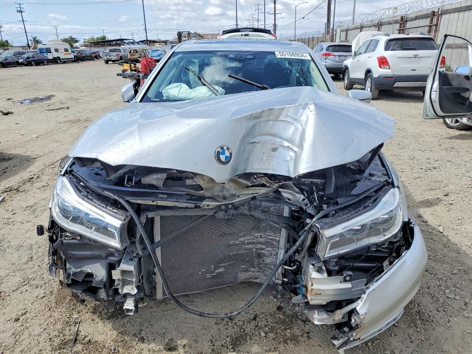 2018 BMW 7 series VIN WBA7F0C50JGM23722 COPART salvage auction — FRONT END, Ca - Acq Bos - Post Sale - Salvage, sold $2,650 on 2026-07-09 (photo 5)
