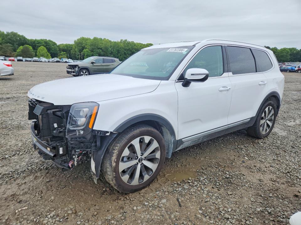 2021 Kia Telluride VIN 5XYP34HC9MG133593 COPART salvage auction — FRONT END, Ar - Cert Of Title-Salvage, sold $6,900 on 2026-07-08 (photo 1)