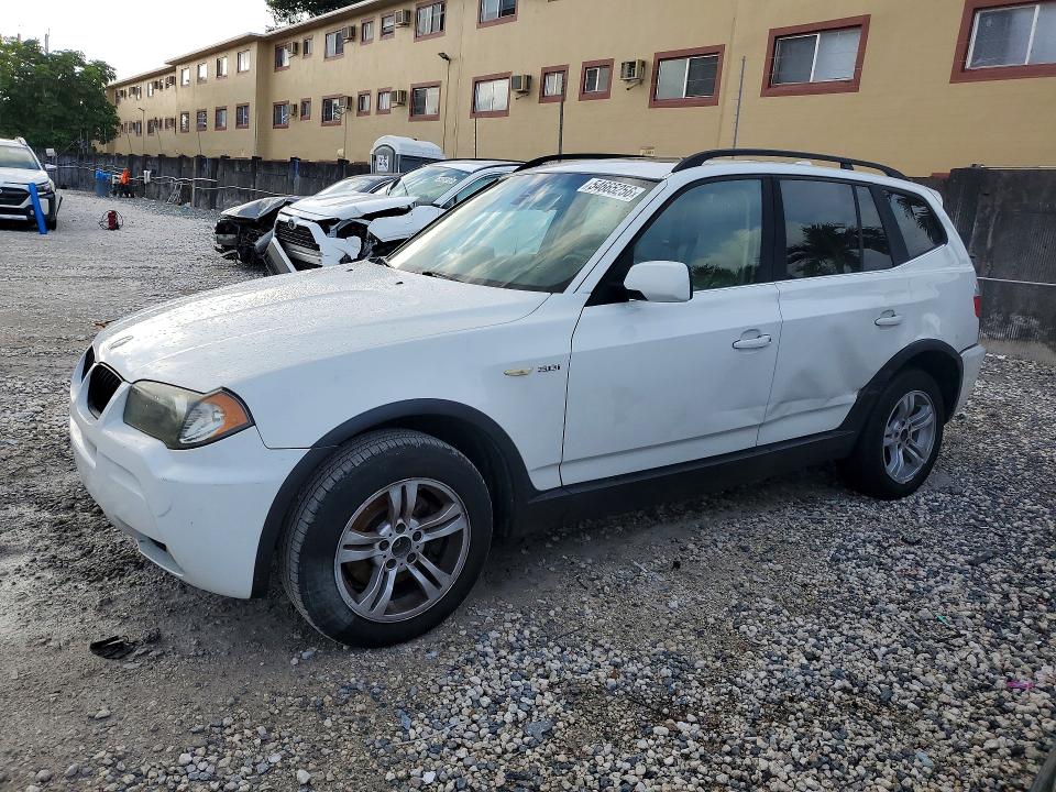 2006 BMW X3 VIN WBXPA93426WD28286 COPART salvage auction — SIDE, FL - CERT OF TITLE SLVG REBUILDABLE, sold $325 on 2026-07-13 (photo 1)