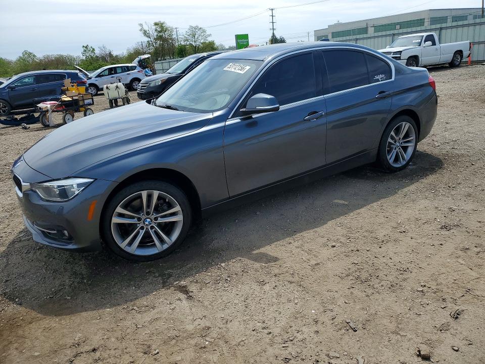 2018 BMW 3er VIN WBA8D9C57JA615611 COPART salvage auction — REAR END, IL - SALVAGE CERTIFICATE, sold $8,400 on 2026-07-29 (photo 1)