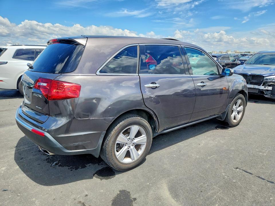 2010 Acura Mdx VIN 2HNYD2H69AH519485 COPART salvage auction — FRONT END, CA - SALVAGE CERTIFICATE, sold $2,050 on 2026-07-08 (photo 3)
