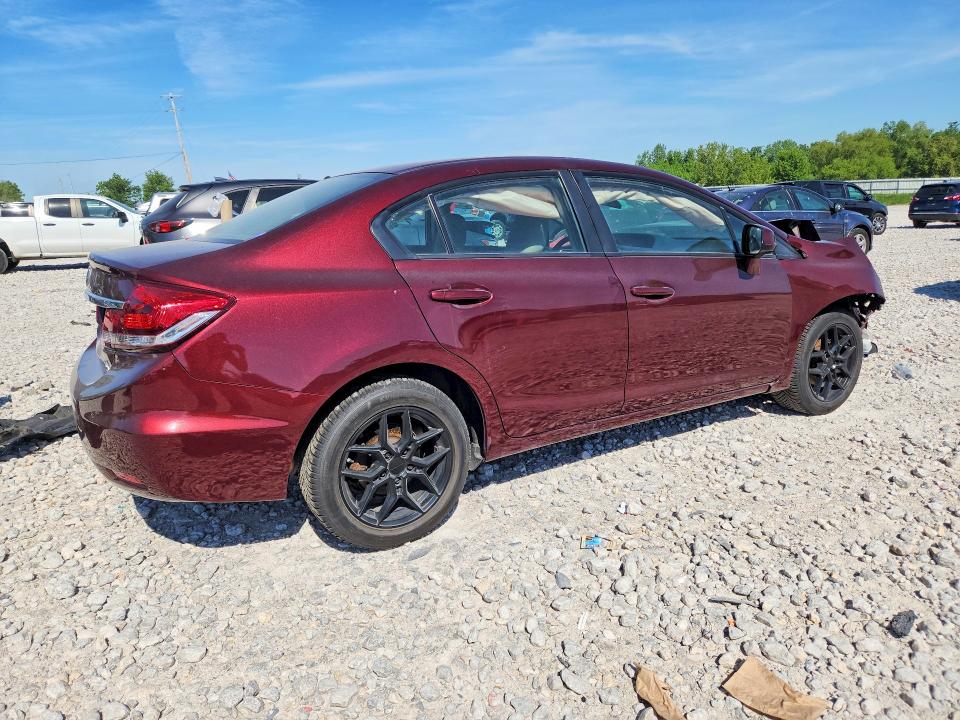 2013 Honda Civic VIN 19XFB2F87DE003262 COPART salvage auction — FRONT END, MI - CERTIFICATE OF TITLE, sold $525 on 2026-07-09 (photo 3)