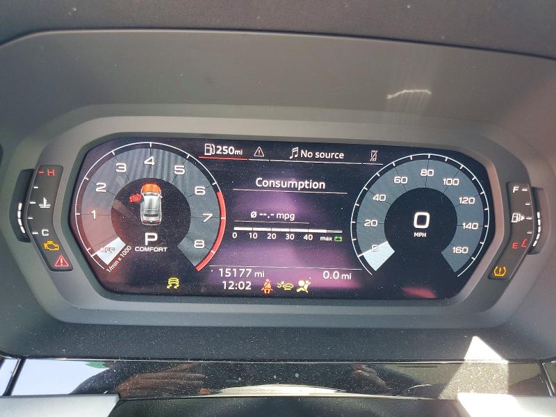 2025 Audi A3 VIN WAUGUDGYXSA040747 COPART salvage auction — FRONT END, Id - Salvage Certificate Of Title, sold $3,950 on 2026-07-20 (photo 9)
