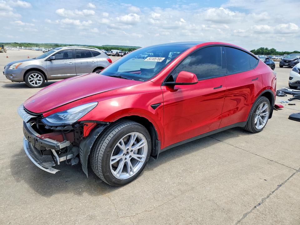 2023 Tesla VIN 7SAYGDEE8PA088690 COPART salvage auction — SIDE, Tx - Certificate Of Title, sold $13,700 on 2026-07-09 (photo 1)
