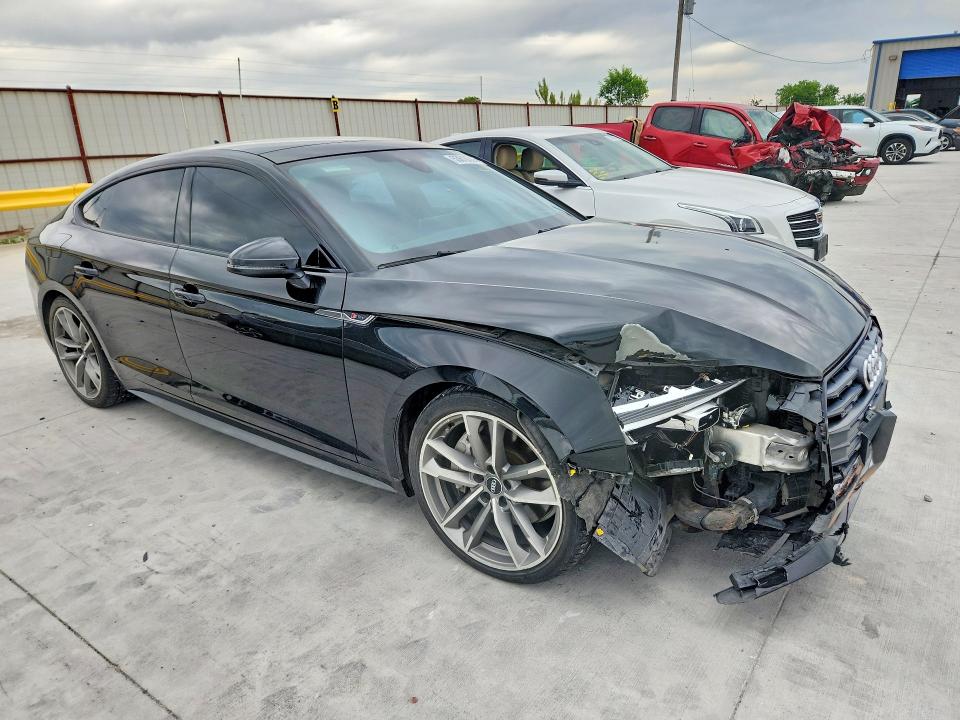2019 Audi A5 VIN WAUENCF58KA011432 COPART salvage auction — FRONT END, Tx - Salvage Vehicle Title, sold $9,500 on 2026-07-31 (photo 4)