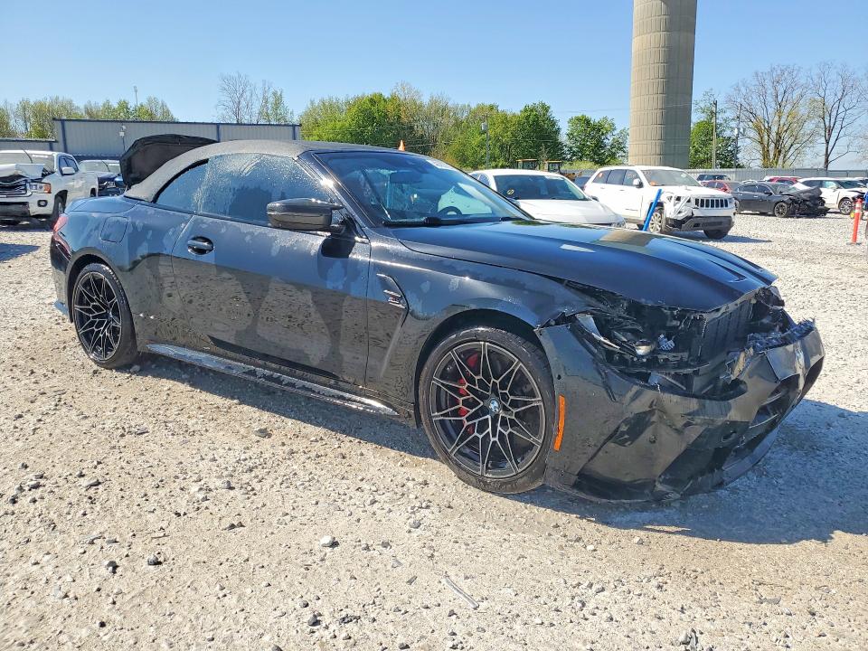 2024 BMW M4 VIN WBS33BA05RCN89663 COPART salvage auction — FRONT END, MI - CERT OF TITLE-SALVAGE VEHICLE, sold $20,400 on 2026-09-03 (photo 4)