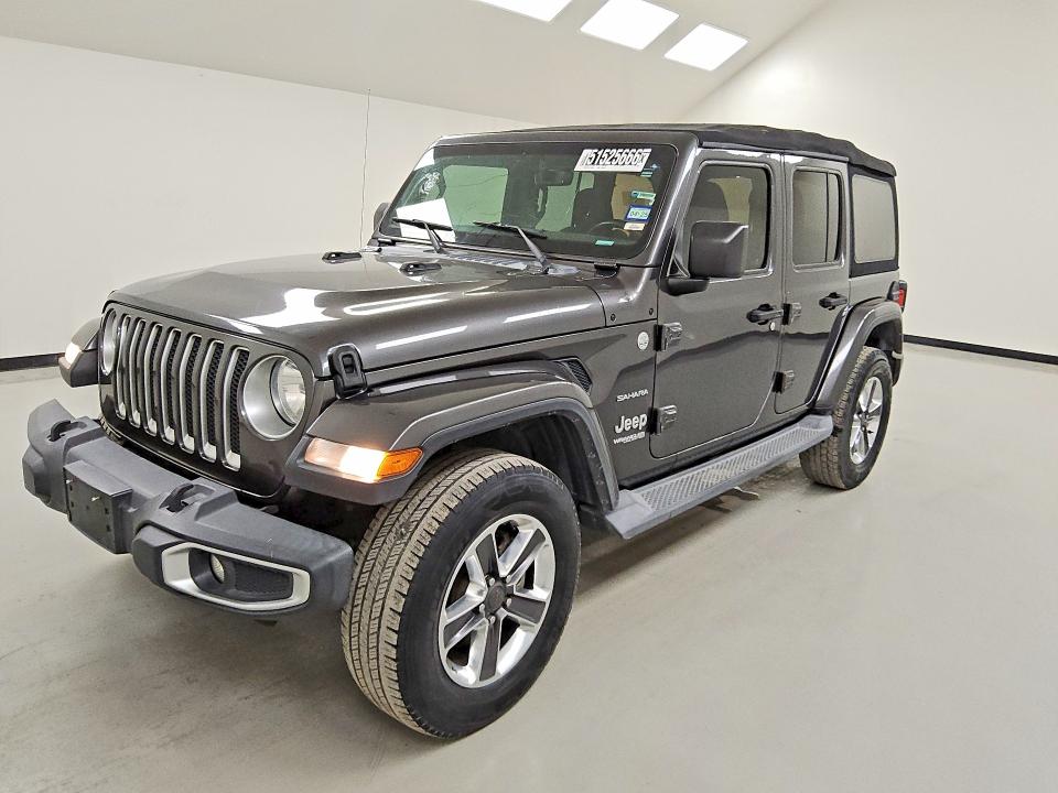 2018 Jeep Wrangler unlimited VIN 1C4HJXENXJW331311 COPART salvage auction — MECHANICAL, Tx - Certificate Of Title, sold $9,200 on 2026-07-02 (photo 1)