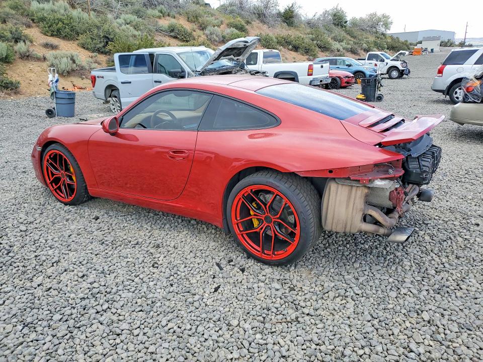 2014 Porsche 911 VIN WP0AA2A91ES107211 COPART salvage auction — REAR END, Nv - Salvage Title, sold $36,000 on 2026-07-02 (photo 2)