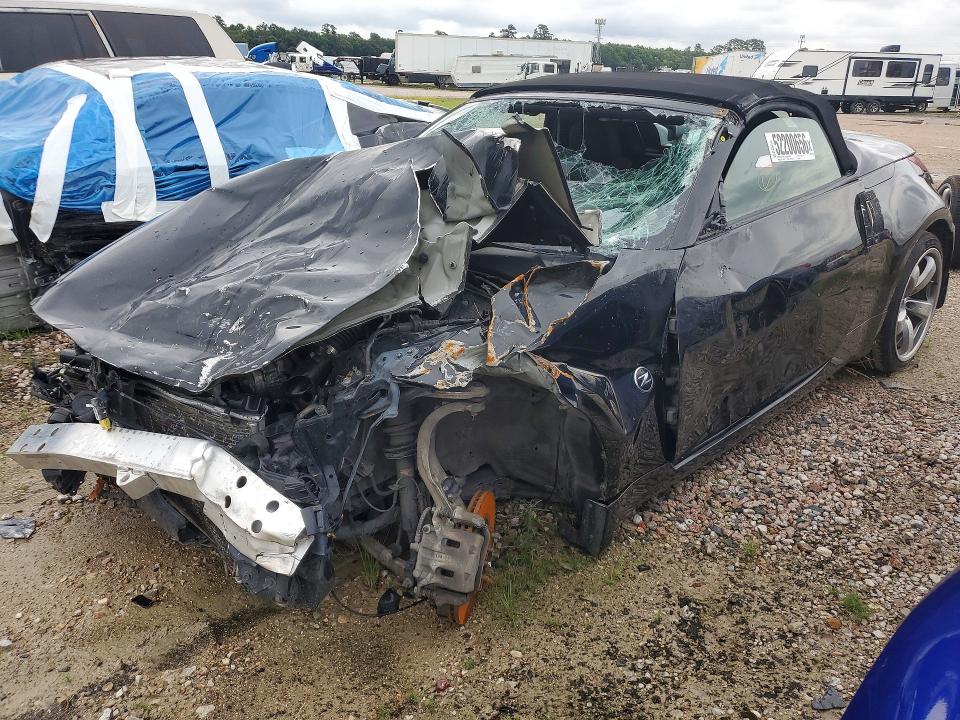 2009 Nissan 350z VIN JN1BZ36A19M550185 COPART salvage auction — FRONT END, Tx - Salvage Vehicle Title, sold $350 on 2026-07-10 (photo 1)