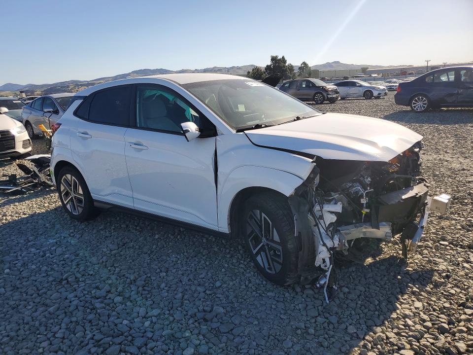 2023 Hyundai Kona VIN KM8K23AG9PU169321 COPART salvage auction — FRONT END, Ca - Salvage Certificate, sold $2,650 on 2026-07-02 (photo 4)