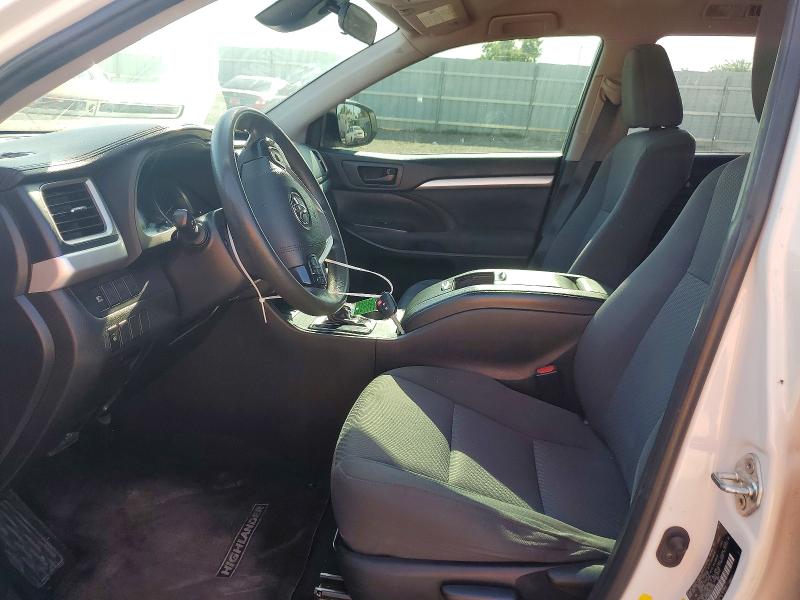 2019 Toyota Highlander VIN 5TDZARFH9KS043130 COPART salvage auction — MINOR DENT/SCRATCHES, Ok - Certificate Of Title (P), sold $11,200 on 2026-07-28 (photo 7)