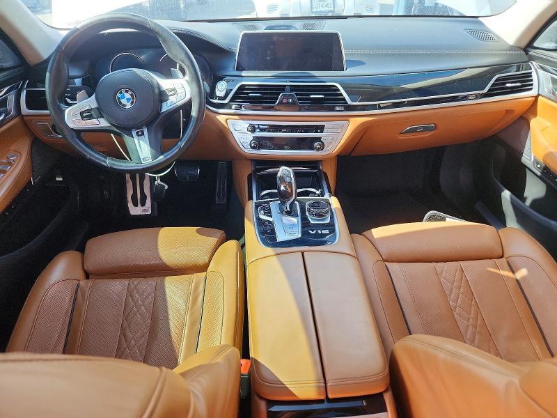 2019 BMW M760i xdrive VIN WBA7H6C58KG615050 COPART salvage auction — UNDERCARRIAGE, Tx - Salvage Vehicle Title, sold $11,100 on 2026-07-09 (photo 8)