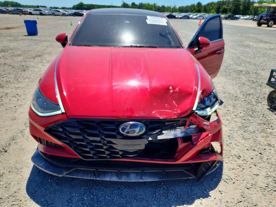 2020 Hyundai Sonata VIN 5NPEF4JA2LH039683 COPART salvage auction — FRONT END, Nc - Salvage Certificate Of Title, sold $3,300 on 2026-07-06 (photo 5)