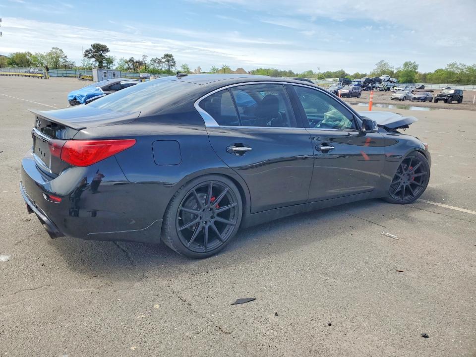 2014 Infiniti VIN JN1BV7AR1EM701360 COPART salvage auction — FRONT END, Ny - Mv-907A Salvage Certificate, sold $1,400 on 2026-07-27 (photo 3)